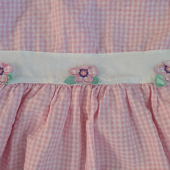 BEAUTIFUL SUMMER 18 MONTHS DRESS / HAT PINK WHITE - Picture 6 of 16